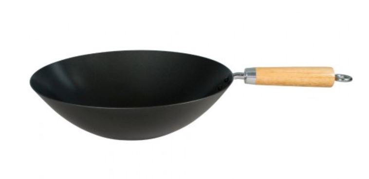 WOK AÇO CARBONO C/C 30CM AA.